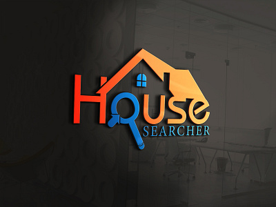 House Searcher (logo design) 3d animation brand design branding design graphic design illustration logo logodesign motion graphics ui ux vector