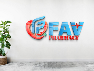 Fav Pharmacy (Logo Design) 3d animation brand design branding design graphic design illustration logo logodesign motion graphics ui ux vector