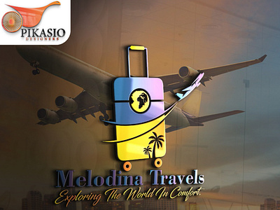Melodina Travels (logo design) brand design branding design graphic design illustration logo logodesign ui ux vector