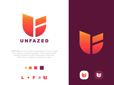 UNFAZED LOGO brandidentity branding creative logo design graphic design icon icon set illustrator letter logo logo logo creation logo creator logos logotype minimal minimalist logo design modern logo simple logo vector