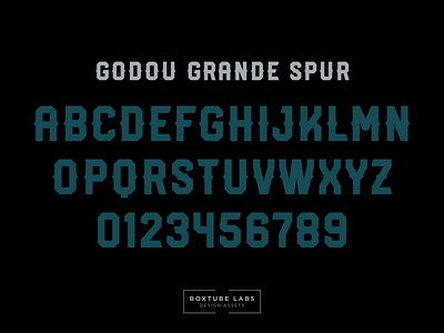 Godou Grande Spur block type branding sport typography