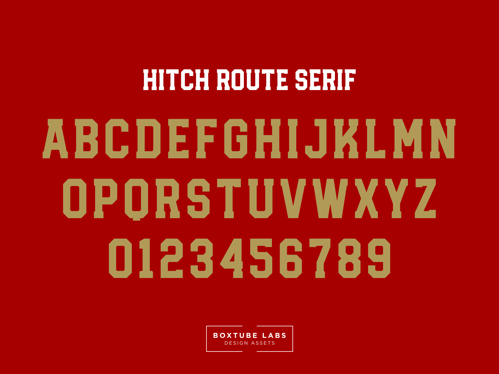 Hitch Route Serif by BoxTube Labs on Dribbble