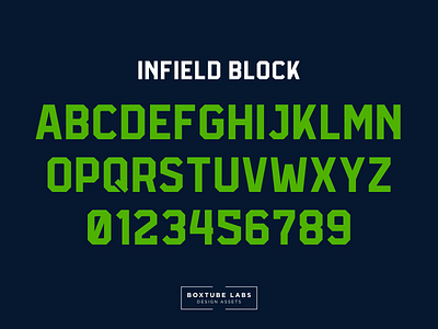 Infield Block block type branding sport typography