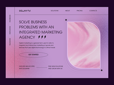 Marketing agency agency business company creative design digital home page landing marketing online promotion seo social media ui web website