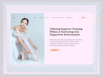 Website Ballet School design ui ux web