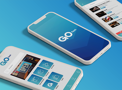 GOfast - Mobile App graphic design mobile app ui user experience vector