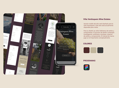 Viña Ventisquero Wine Estates mobile web design
