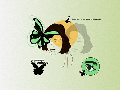 The Double Life of Veronique concept design film illustration minimal movie poster