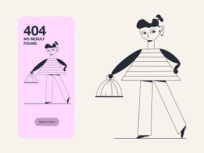 404 Page art artworks character design design dribbblers illustration
