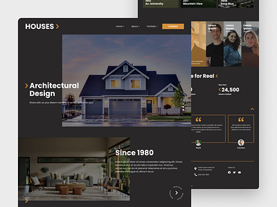 House | Home Page design designer house real estate ui ux visual web web design