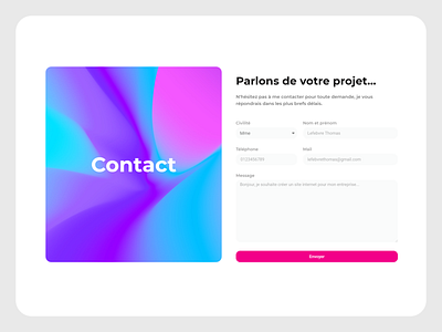 Contact formㅤ|ㅤReal in html apple contact contact form contact page contact us design form forms français french graphic design interface minimal minimalism simple ui user interface web design website wordpress