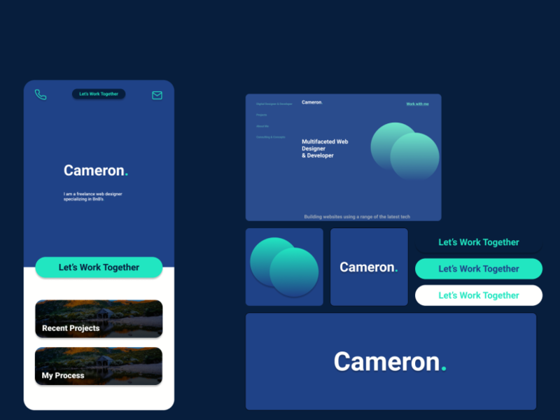 Portfolio Branding Concepts by Cameron Treloar on Dribbble