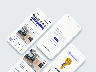 Inmuebles Unidos app branding design graphic design ui