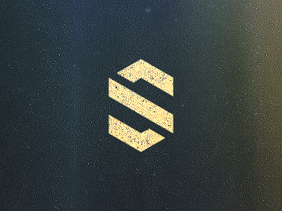S mark brand corporate design geometrical grain grid letter logo mark s texture vector