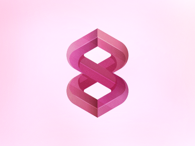 Candy 8 8 brand candy eight experimental grid logo mark number pink series sweets vector