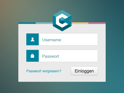 cloudbau Bootstrap Login bootstrap button corporate design icon input login logo panel password ui user web webdesign