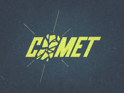 Comet Logo astronomy comet cosmos custom type experimental explosion handlettering logo type typography universe vector