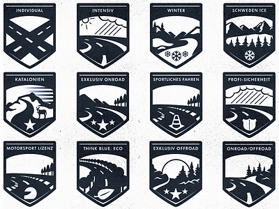 Volkswagen Badges badge car icon illustration nature pin street vector volkswagen vw weather website