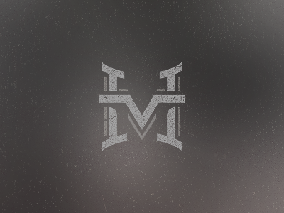HM Monogram brand branding grid hm hook letter logo mark monogram music signet vector