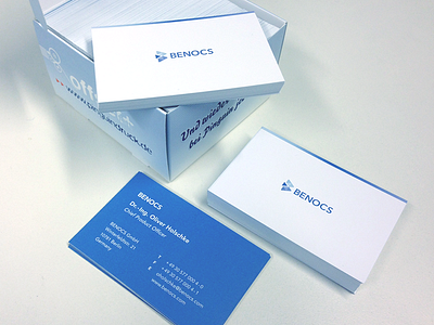 Benocs Cards b branding cards corporate gradient identity it logo offset print service triangle