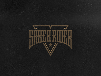 Saber Rider badge cartoon custom grid handlettering handwritten lettering logo logotype texture type vector