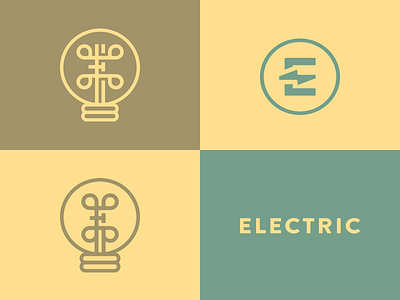 Electric agency bolt branding bulb corporate e electric electricity letter logo mark monogram
