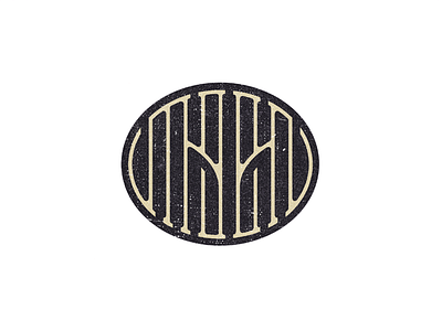 Moon badge branding custom handlettering lettering logo series texture type typography vector vintage