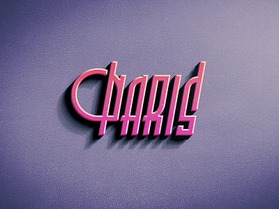 Paris branding city custom type france handlettering logo paris texture typography vintage