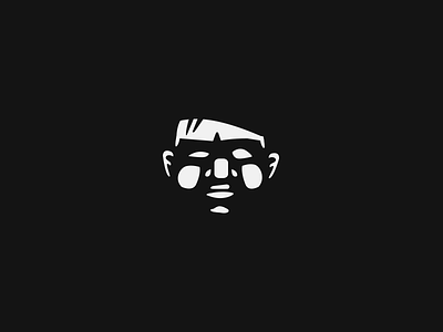 Big Boi boy branding character head illustration logo negative simple space vector