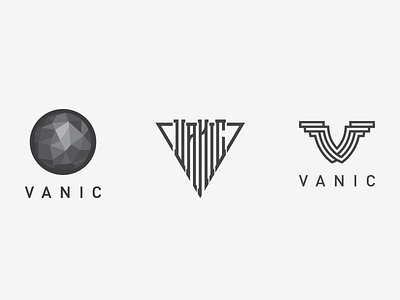 VANIC branding lettering logo logotype mark monogram symbol twisted typography v vector