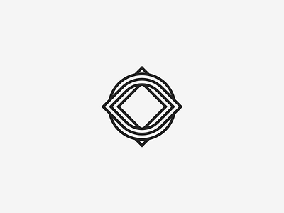 Knot branding circle geometrical icon identity knot logo square symbol twisted