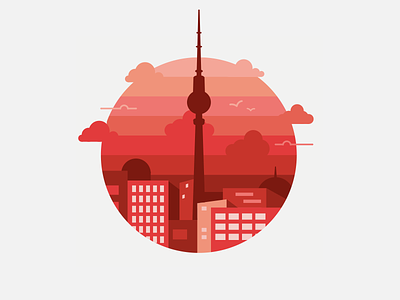 Berlin Badge badge berlin city drawing illustration nuances skyline vector