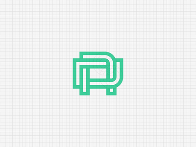 DA monogram a branding construction d geometrical grid identity initials logo mark monogram twisted
