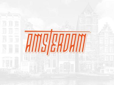 Amsterdam Custom Type amsterdam custom type lettering logotype typography