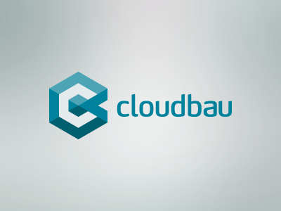cloudbau Logo b mark cloud it logo vector cb branding brand startup design corporate hexagon service c grid identity tech technical