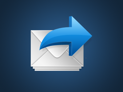 Send icon arrow blue envelope icon send