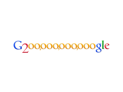 Google 200 billions google logo stock value