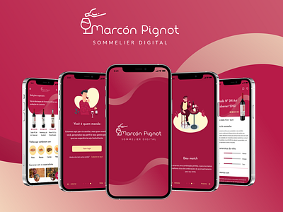 Marcón Pignot - UX/UI project app mobile app ui ux wine