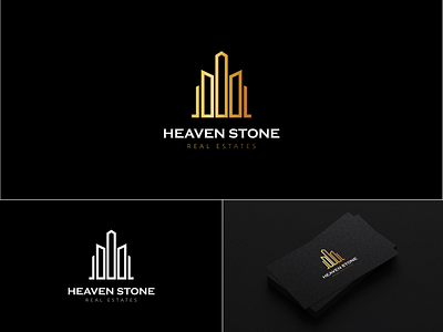 Heaven Stone, Luxury Real Estate Logo branding design graphic design logo logobranding logodesign luxury logo luxury real estate logo real estate logo real estates vector