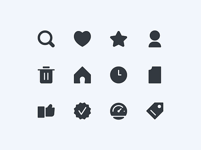Basic UI Icons Exploration button design icon iconography ui ux