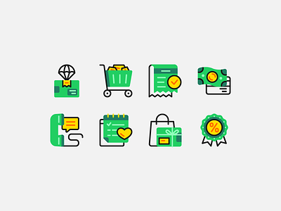 Online Shopping Icons Exploration icon iconography icons illustration spot icon