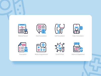 Health Monitoring Icons