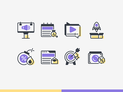 Online Marketing Icons icon icon design iconography icons marketing