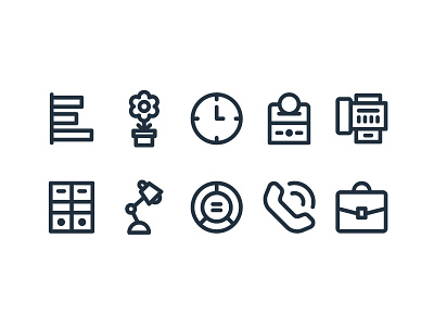 Business and Office business icon iconography line office outline