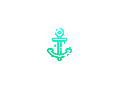 059 Anchor anchor gradient illustration simple