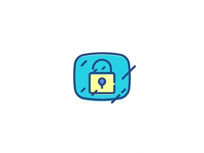 079 Padlock icon illustration padlock