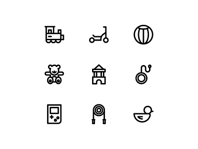 Toys Icon (Linear) app icon icon design icons iconset toy work