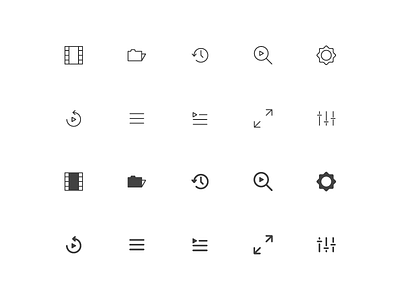 Video Player Icons by Inipagi Studio on Dribbble