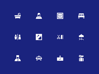 Hotel Icon (Glyphs) glyph hotel icon iconography iconset ui user interface