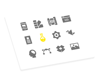 Creative Process (Solid) creative glyph icon iconography iconset line outline solid ui user interface